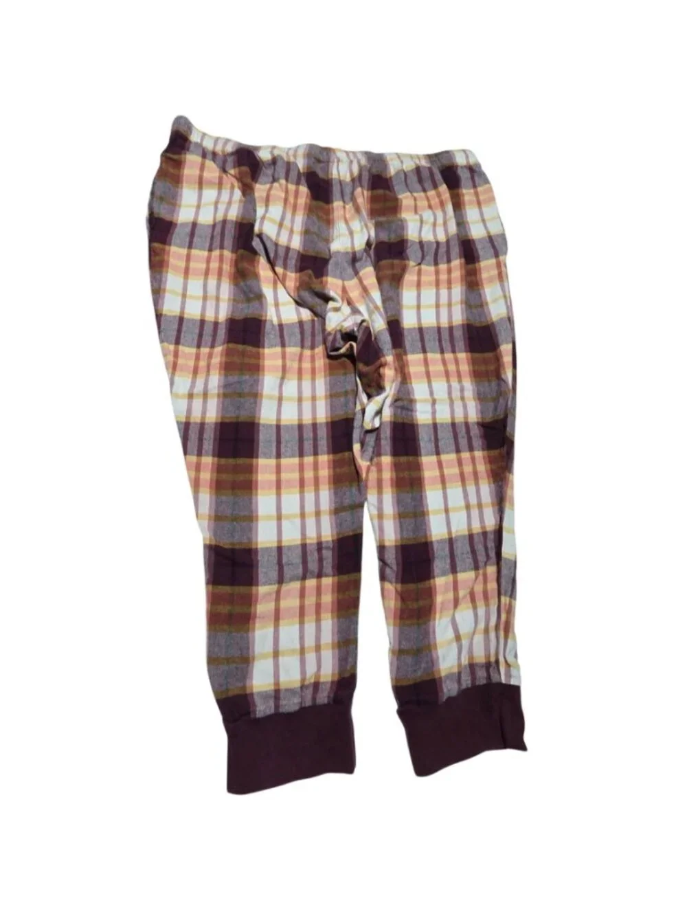 Old Navy Pajama Pants Plus Size 3X Burgundy Plaid Lounge PJs Sleepwear Sleep